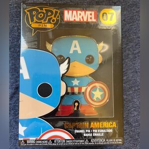 Captain America Funko Pop Pin